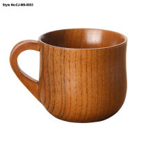 Custom Logo Eco-Friendly Novelty Wooden Coffee/Tea Mug with Handle